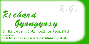 richard gyongyosy business card